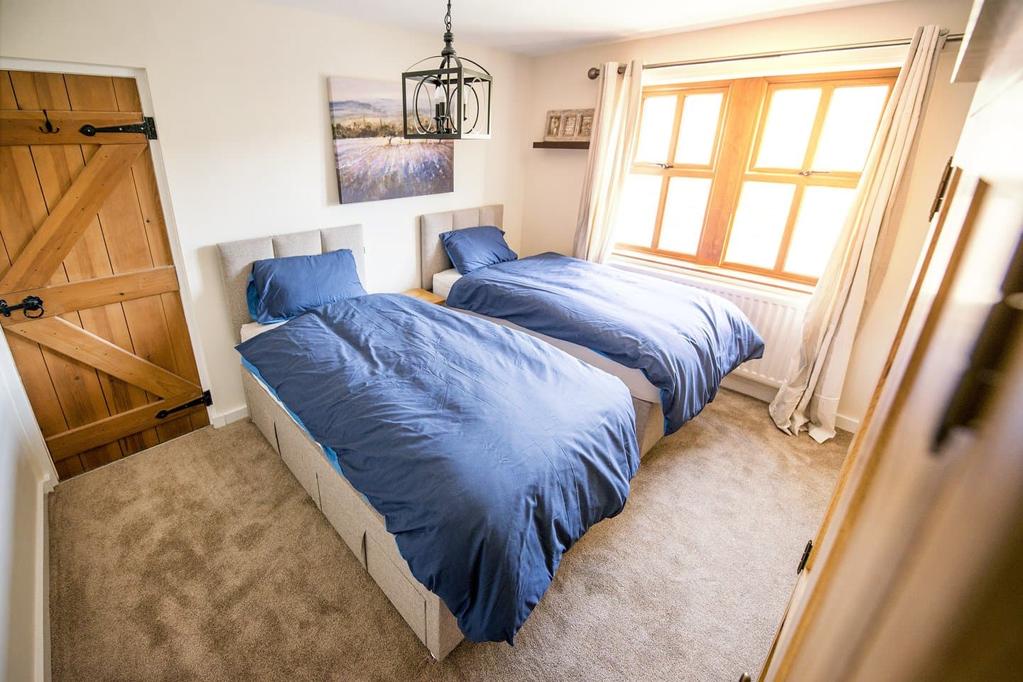 Bedroom One at Grimwith House — 2 single beds
